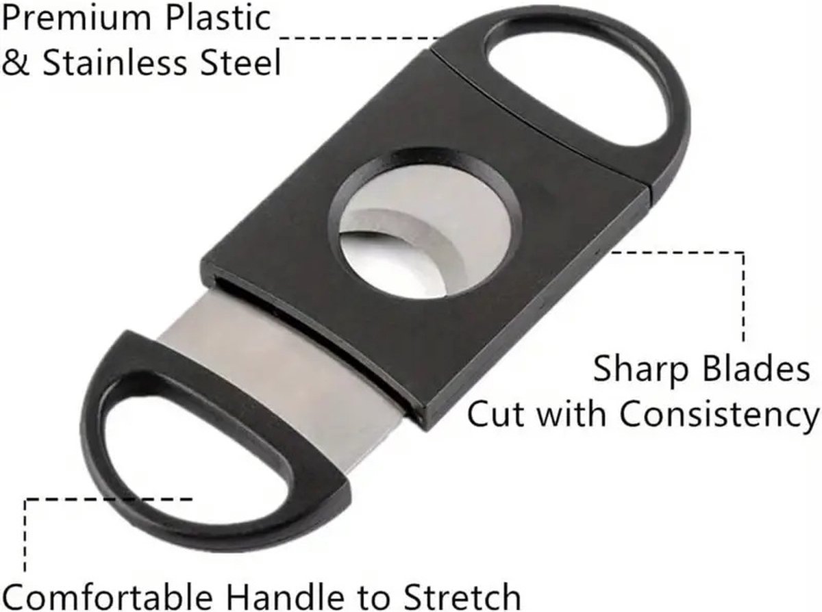 Cigar Cutter | Cigar Scissors | Cigar Cutter | Cigar Accessories | Black - Image 3