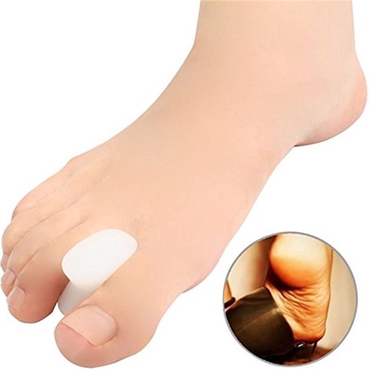 Toe Spreader | Silicone Toe Corrector | Hallux Valgus | Toe Straightening | Toe Straightener | Transparent | 2 Pairs - Image 4