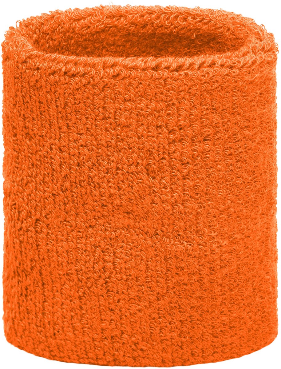 Orange sweatband for wrist - Image 1