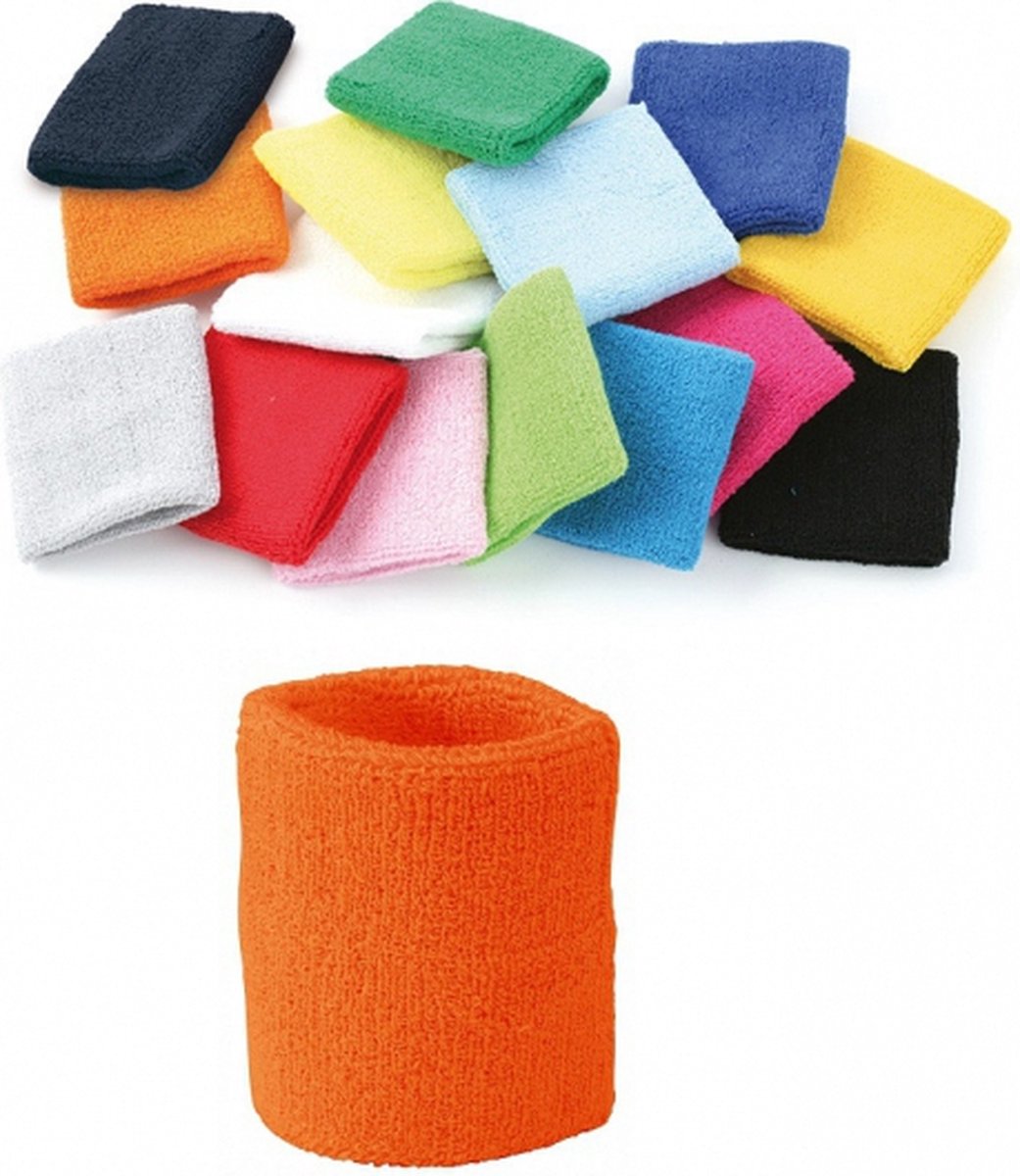 Orange sweatband for wrist - Image 3
