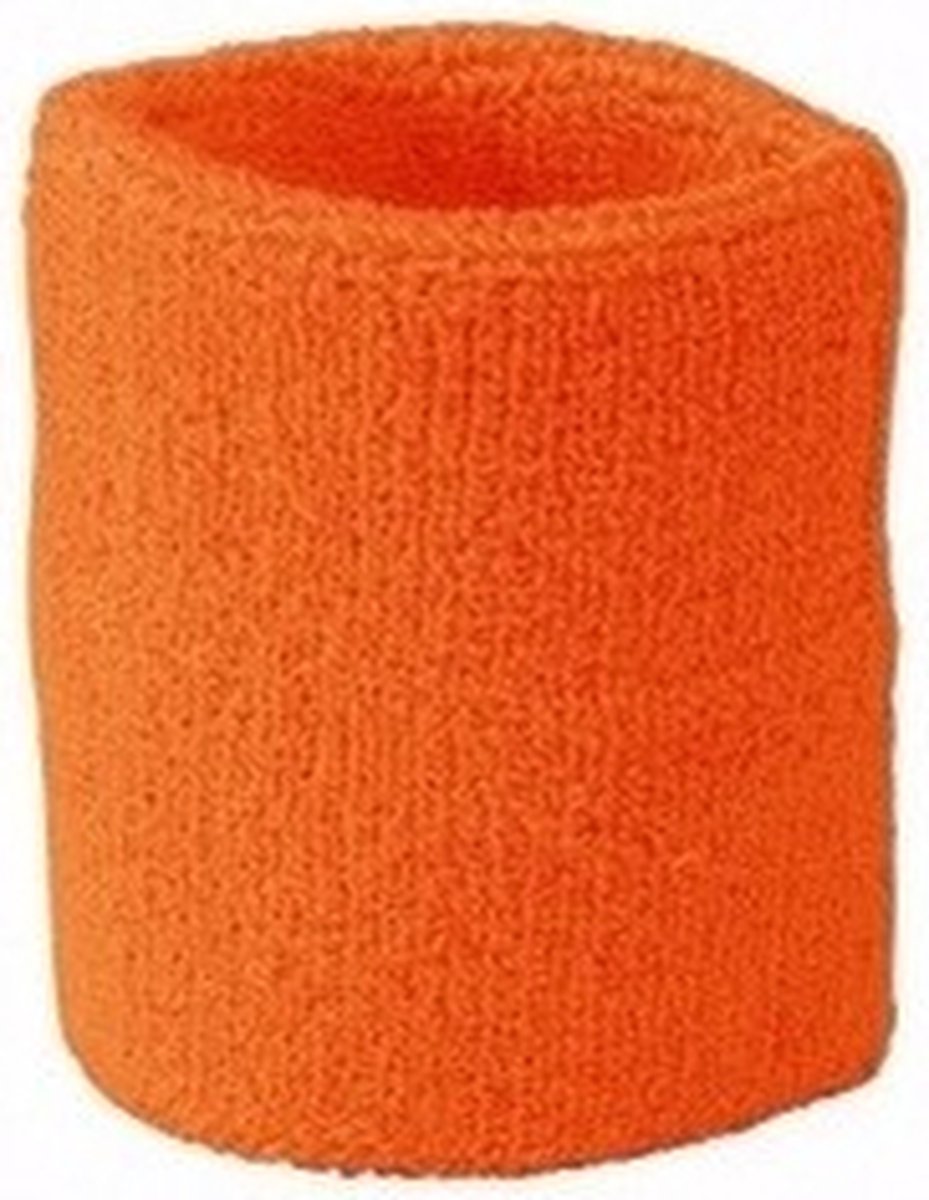 Orange sweatband for wrist - Image 4