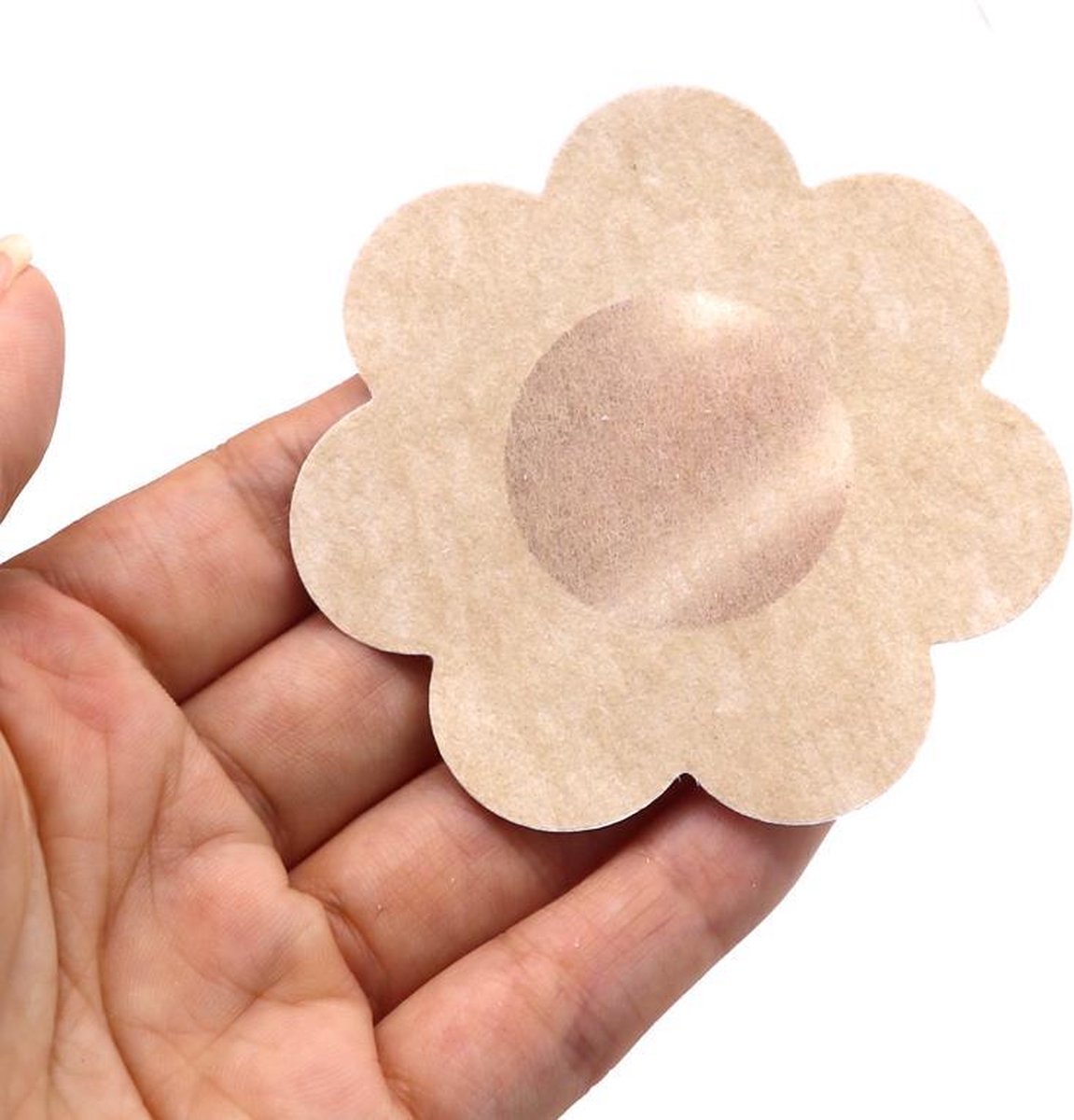 Nipple Sticker 5 Pairs - 10 Pieces - Nipple Cover - Nipple Patch - Nipple Protection - Beige - Image 2
