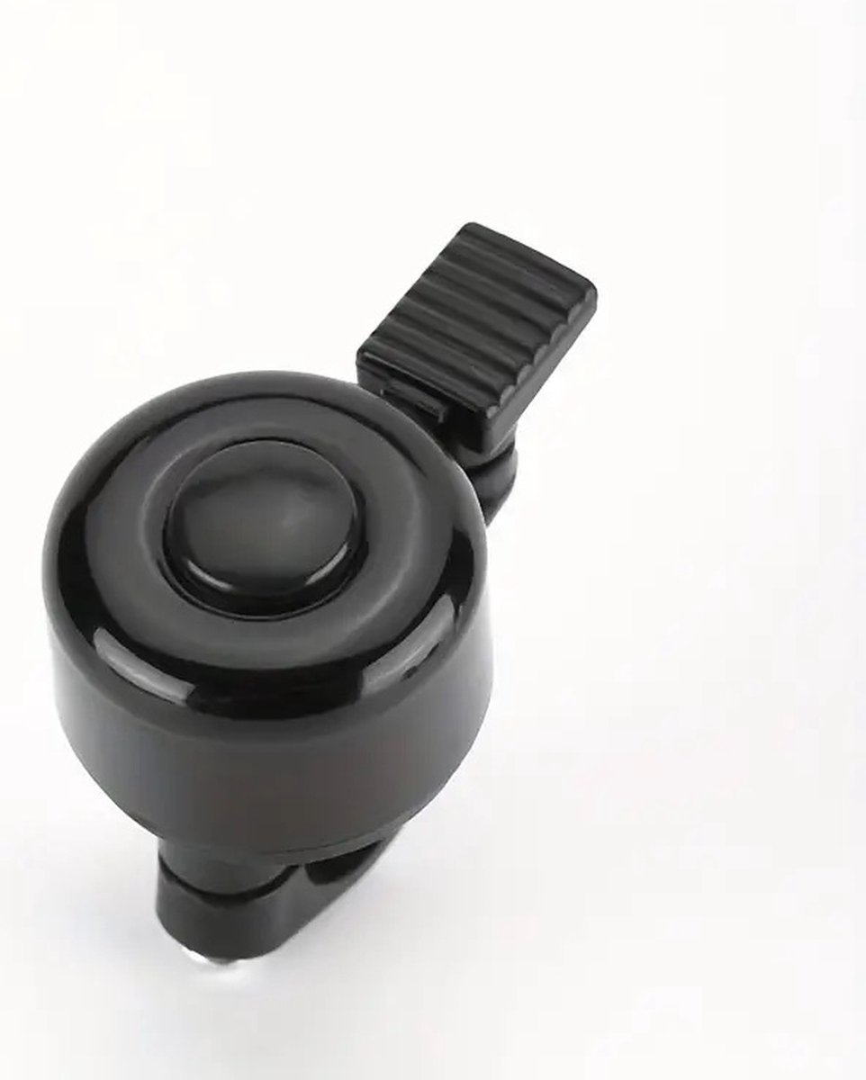 Bicycle Bell | Children's Bicycle Bell | Mini Bicycle Bell | 24 mm | Universal | Aluminum | Grooved Handle | Black - Image 5