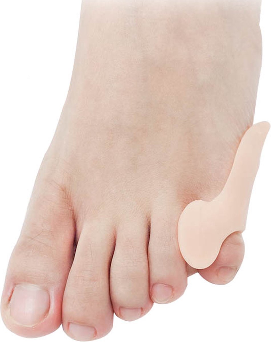 Silicone Toe Corrector Little Toe | Toe Spreader | Little Toe Protector | 1 Pair | Beige - Image 1