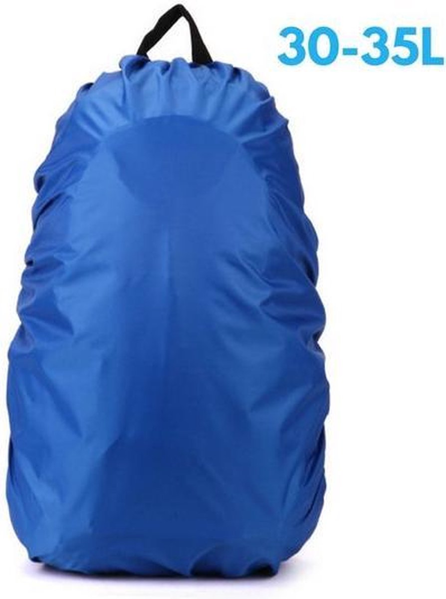 Backpack Rain Cover - Waterproof Rain Cover for Backpack - 30-35 Liter Rain Cover – Blue - Image 1