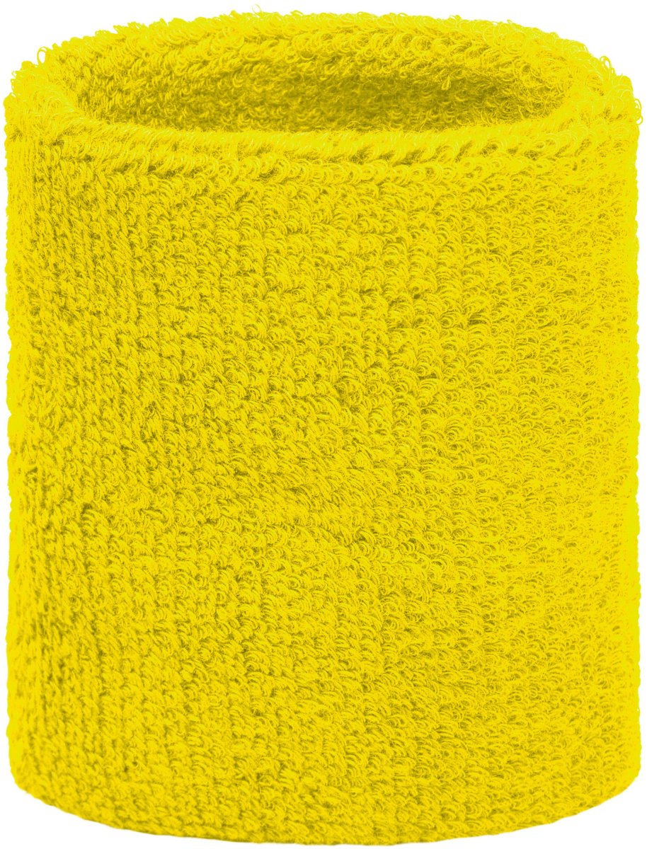 Yellow wrist sweatband - Image 1
