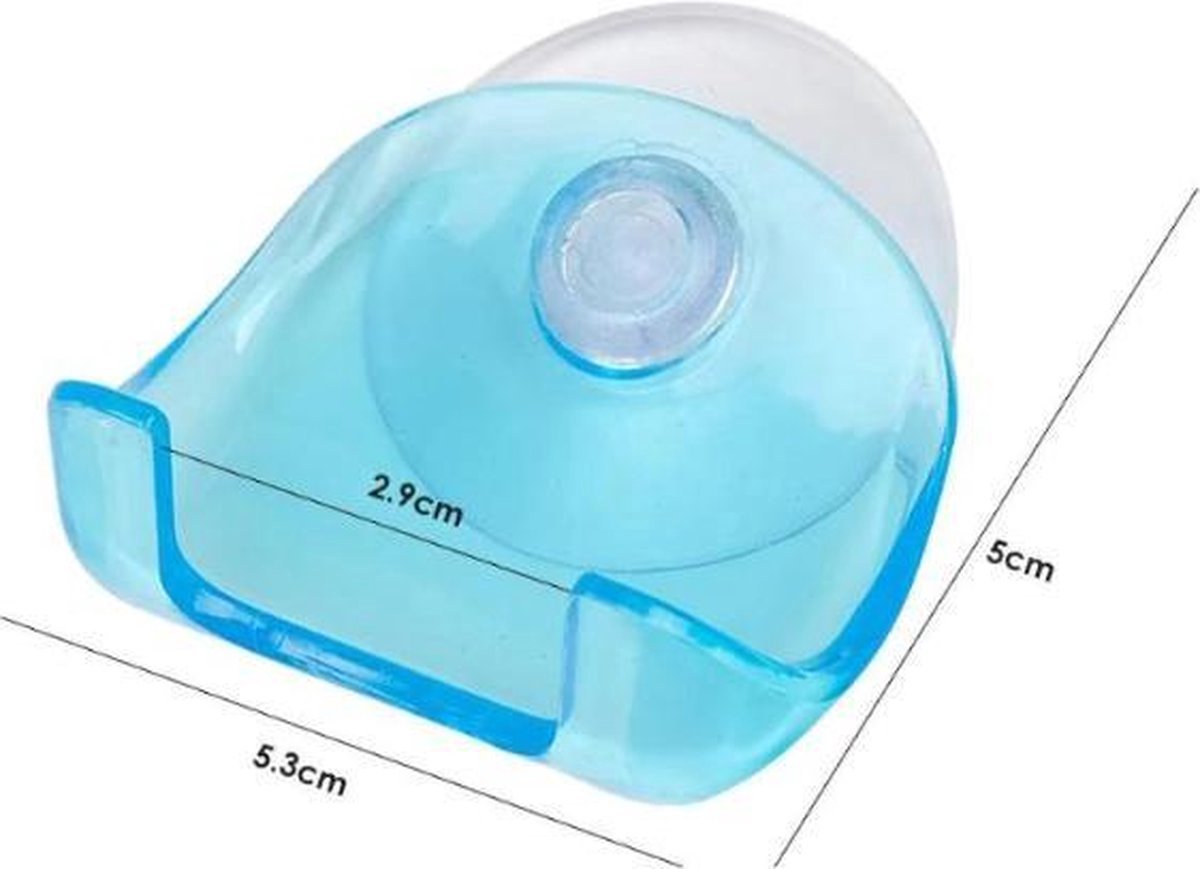 Self-Adhesive Razor Holder | Razor Tray | Self-Adhesive Razor Holder | Hook for Razor | Hanging Razor | Blue - Image 1
