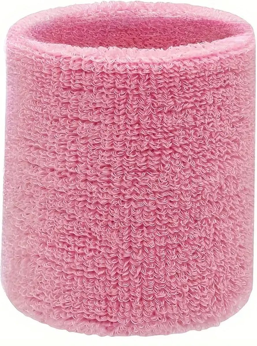 Wristbands | Sweatband | Sweatbands | Wrist | Sports Bands | 1 Piece | 8 x 8 CM | Light Pink - Image 1