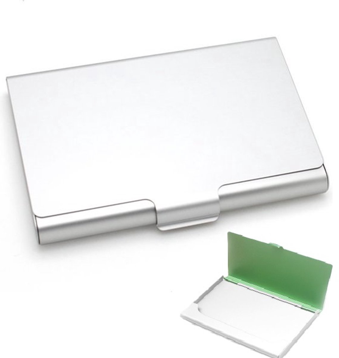 Aluminum Business Card Holder | Card Holder | Card Holder | Business Card Folder | Card Holder | Credit Card Holder | Silver - Image 1