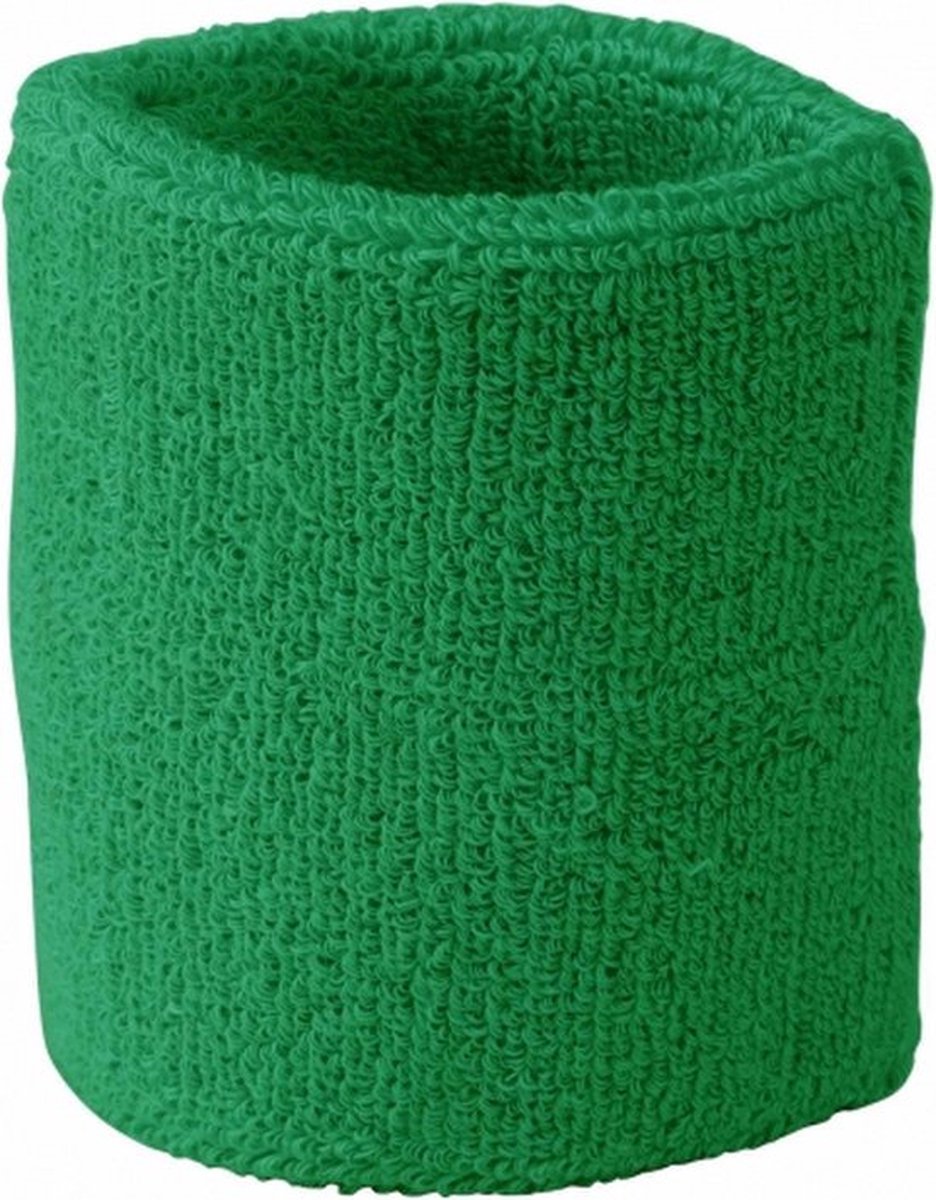 Wristband Set | Sweatband | Sweatbands | Wrist | Sports Bands | 1 Piece | Green - Image 1