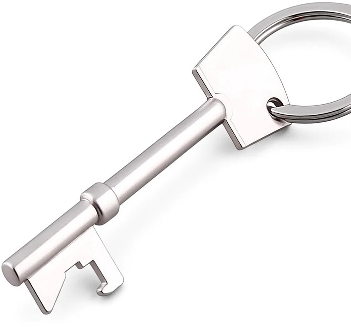 Bottle Opener Keychain | Beer Bottle Opener | Aluminum | Key-Shaped Keychain | Beer Opener Key - Image 1