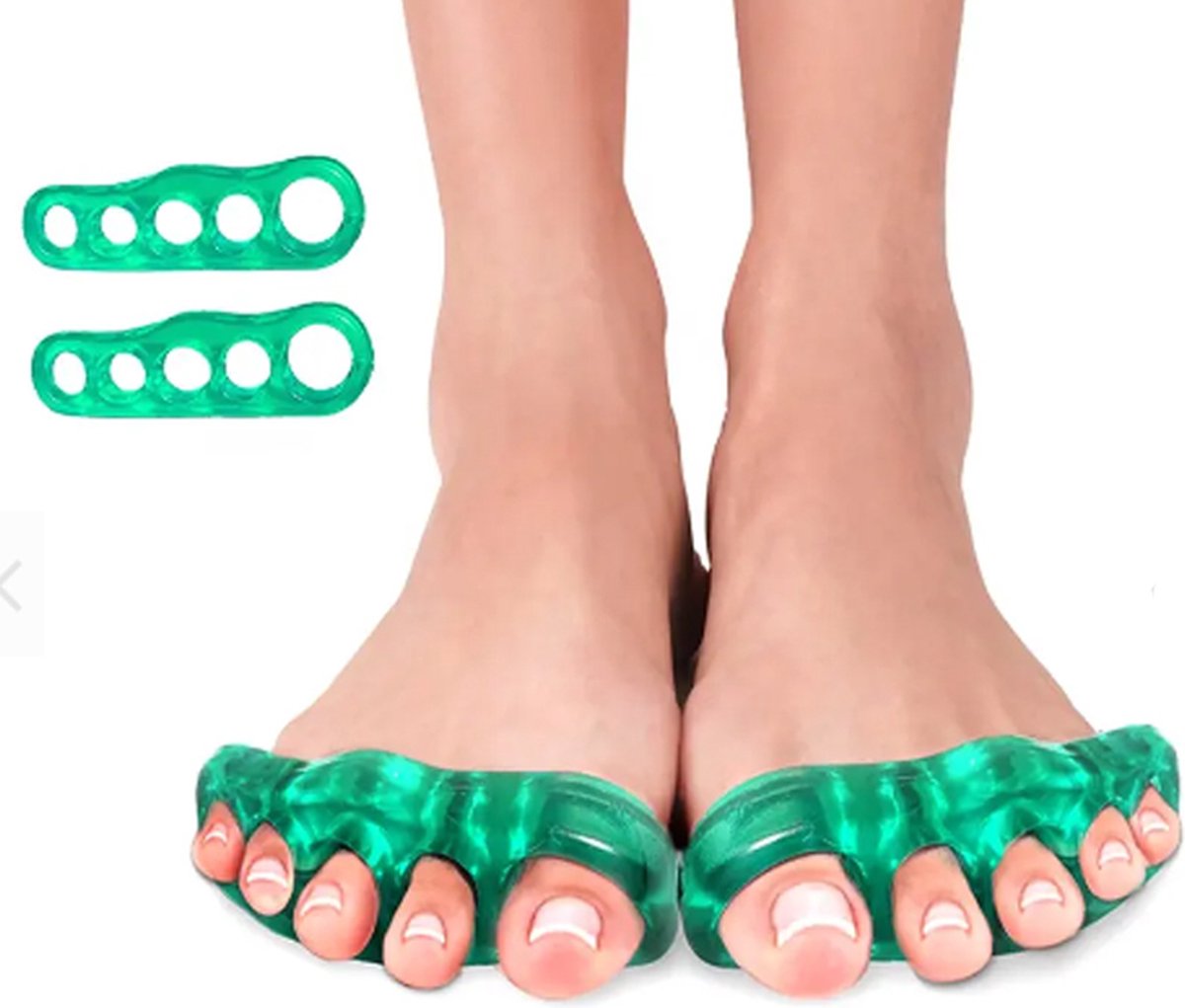 Silicone Toe Corrector 5 Toes & Medicure Spreader in 1 | Toe Spreader | Hallux Valgus | Straighten Toes | Spread Toes | 1 Pair - Image 3