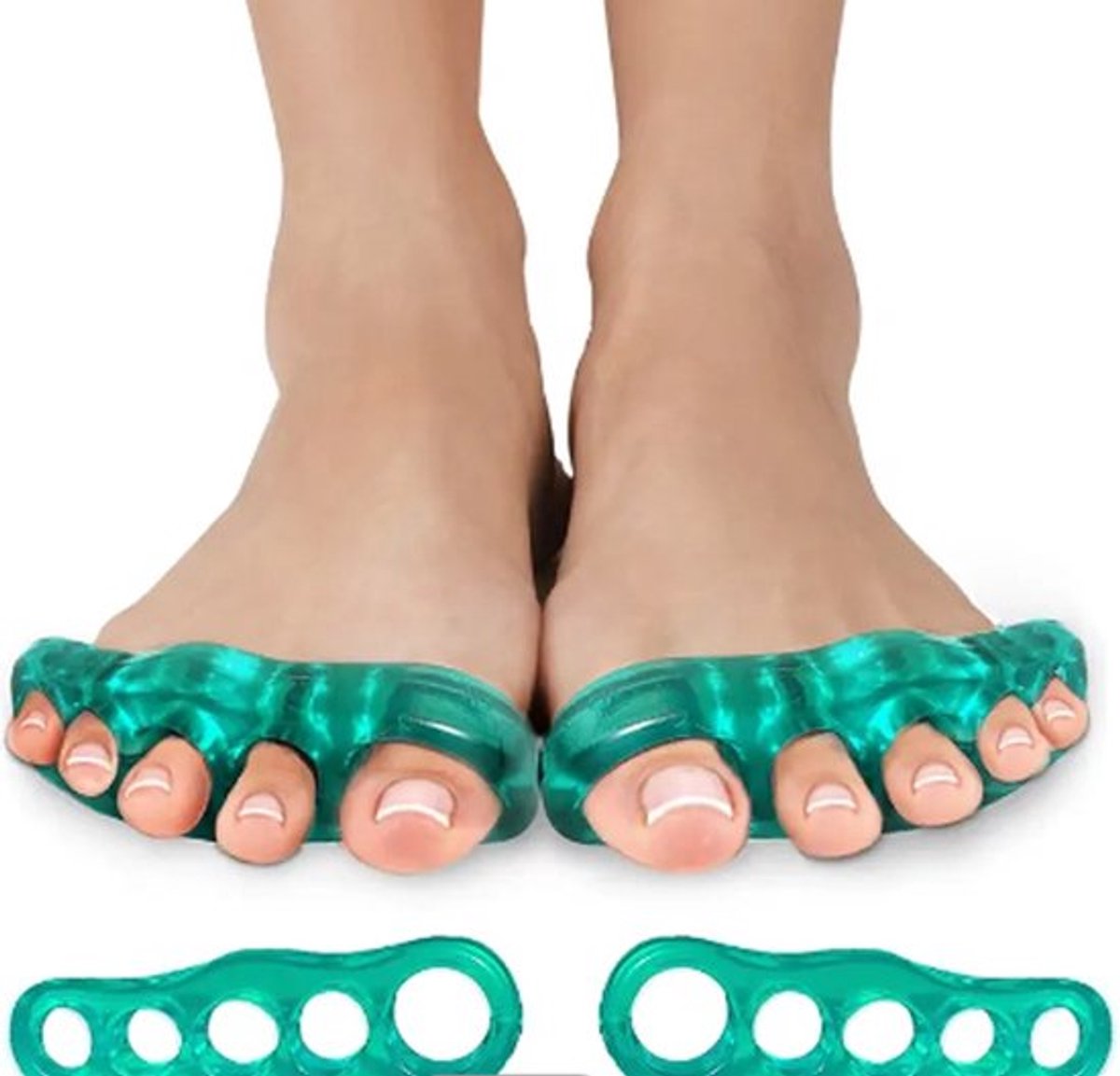 Silicone Toe Corrector 5 Toes & Medicure Spreader in 1 | Toe Spreader | Hallux Valgus | Straighten Toes | Spread Toes | 1 Pair - Image 5