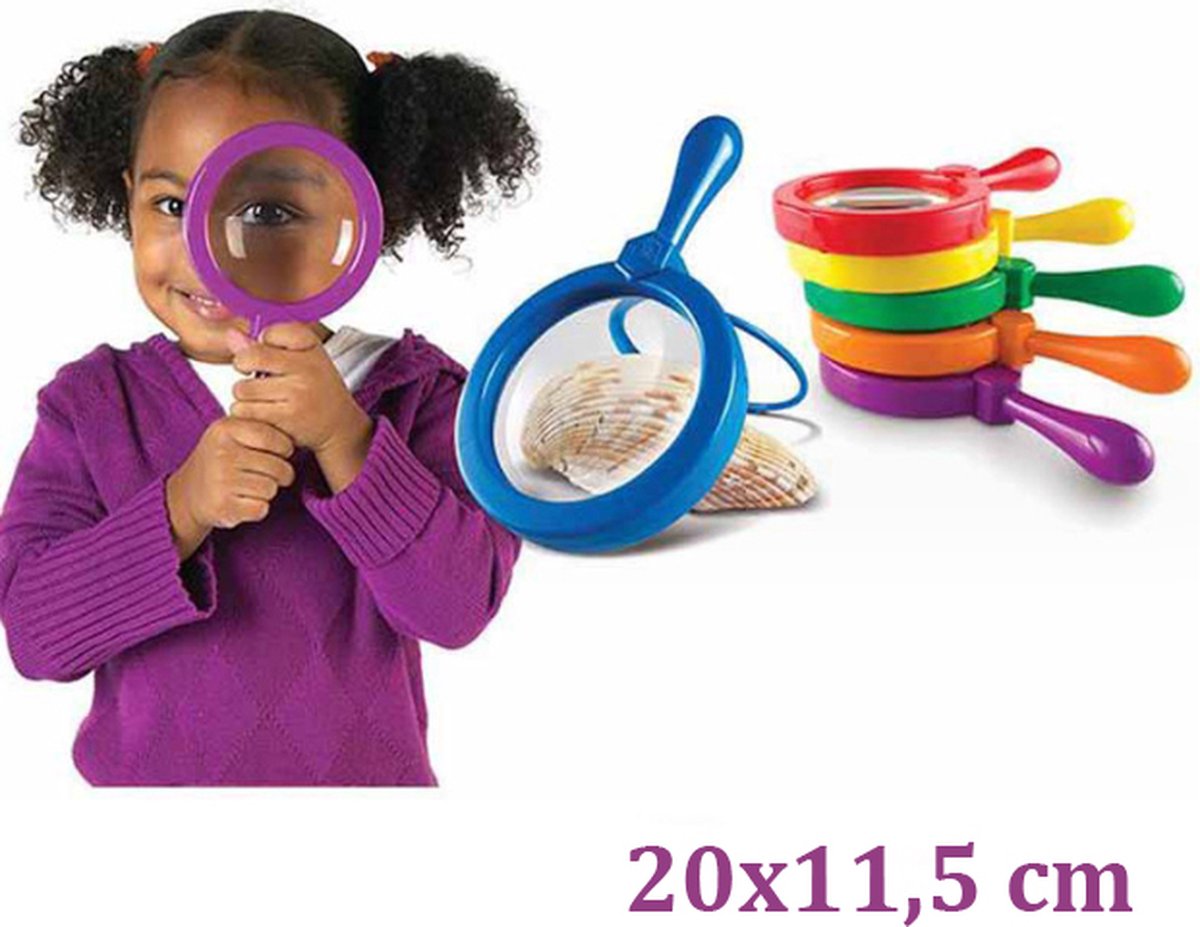 Magnifying Glass for Children | Reading Magnifier | Magnifying Glass | Insect Magnifier | Magnifying Glass | With Stand | 2X Magnification | Purple - Image 5