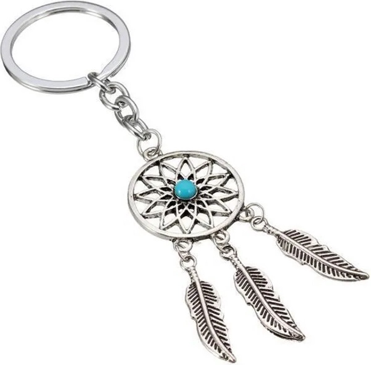 Dreamcatcher Keychain | Dream Catcher Keychain | Lucky Charm | Silver - Image 3