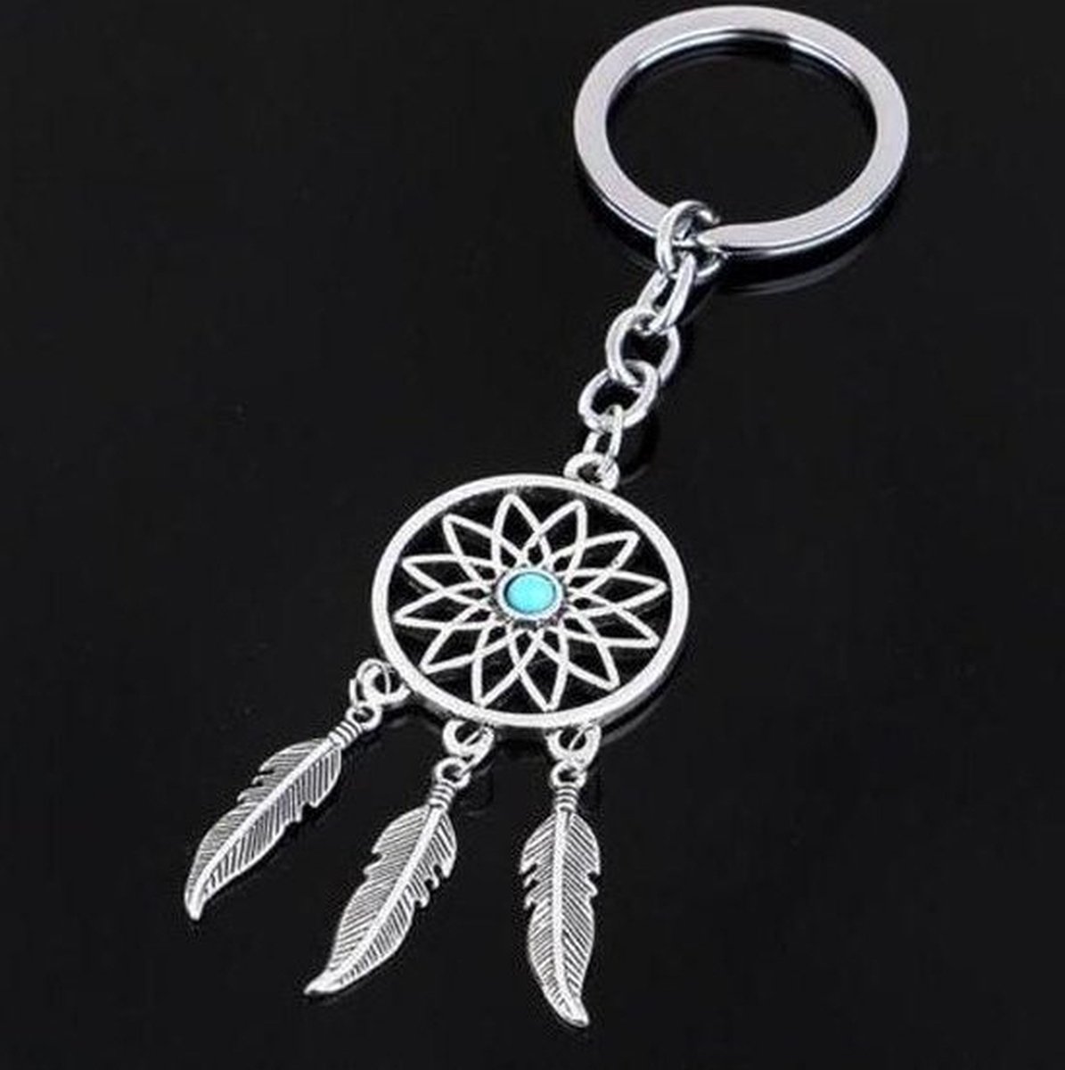 Dreamcatcher Keychain | Dream Catcher Keychain | Lucky Charm | Silver - Image 4