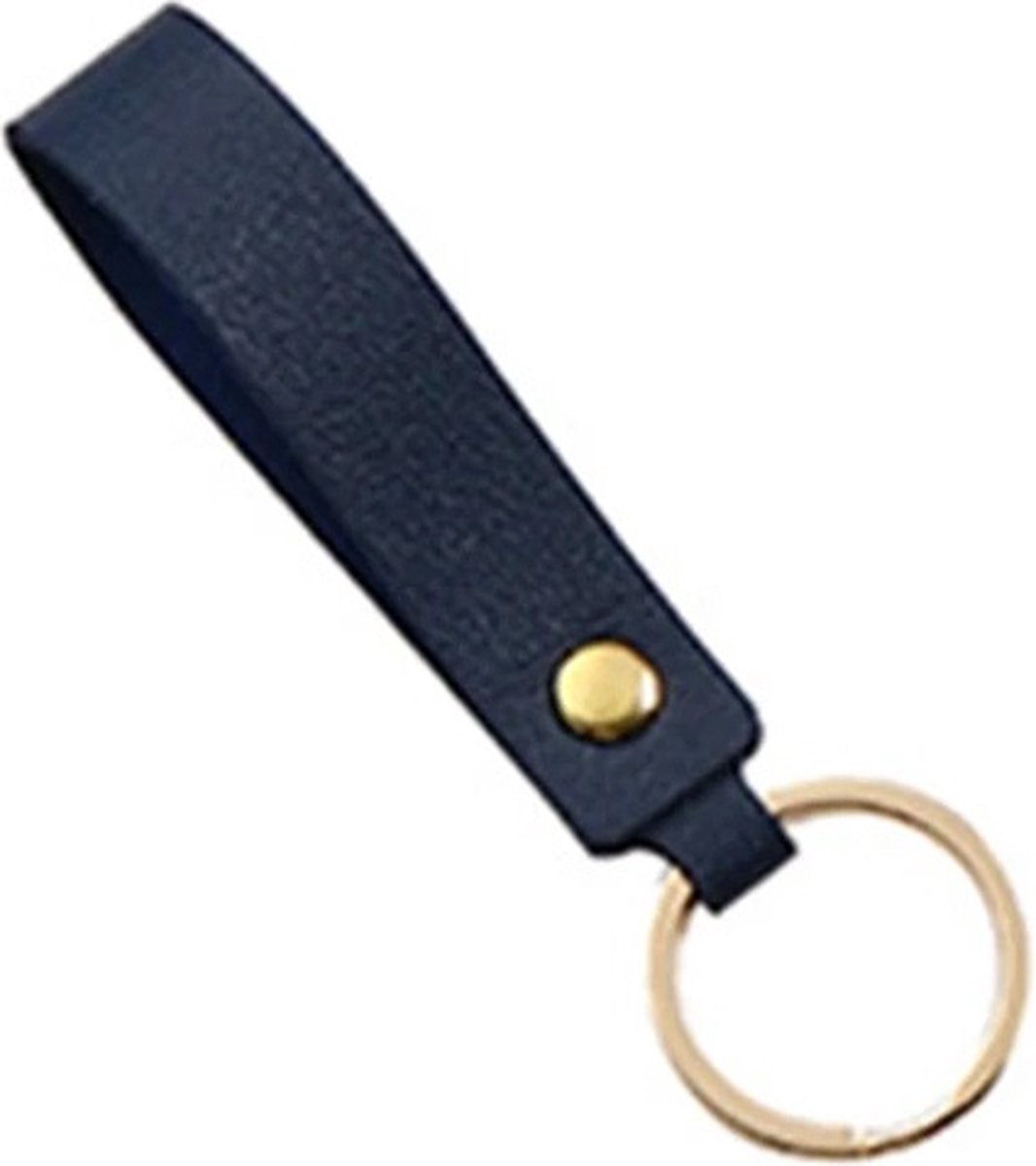 Keychain | Key Holder | PU Leather Keychain | Universal | Dark Blue - Image 1