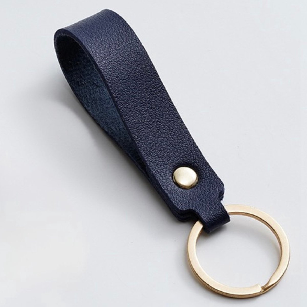 Keychain | Key Holder | PU Leather Keychain | Universal | Dark Blue - Image 2
