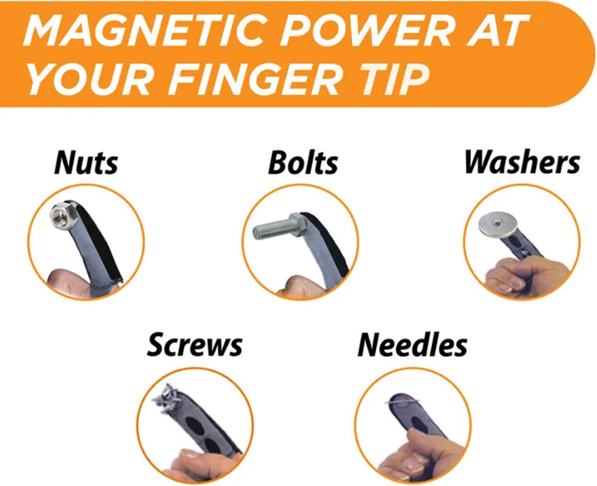 Magnetic Finger Glove | Magnetic Finger Sleeve | DIY Finger Glove | Fingertip Magnet | Magnetic Sleeve - Image 3