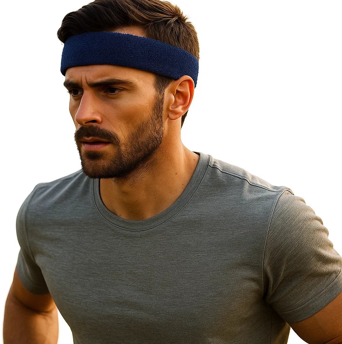 Headband | Headband | Sweatband | Sweatbands | Head | Sports band | Dark Blue - Image 1