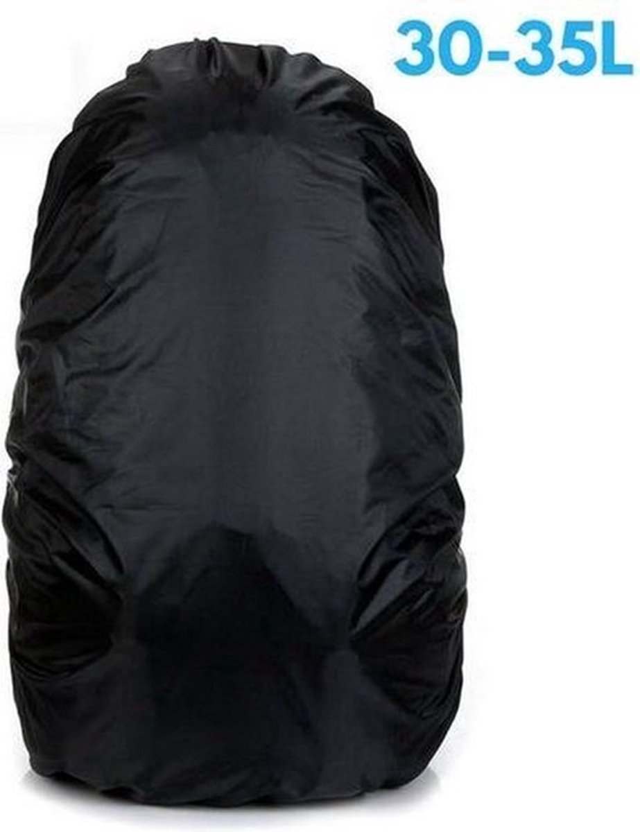 2x Rain Cover For Backpack | Backpack Rain Cover | Waterproof | Rain Cover Bag | Bag Protection Against Rain | 25-35 Liters | Black - Image 4