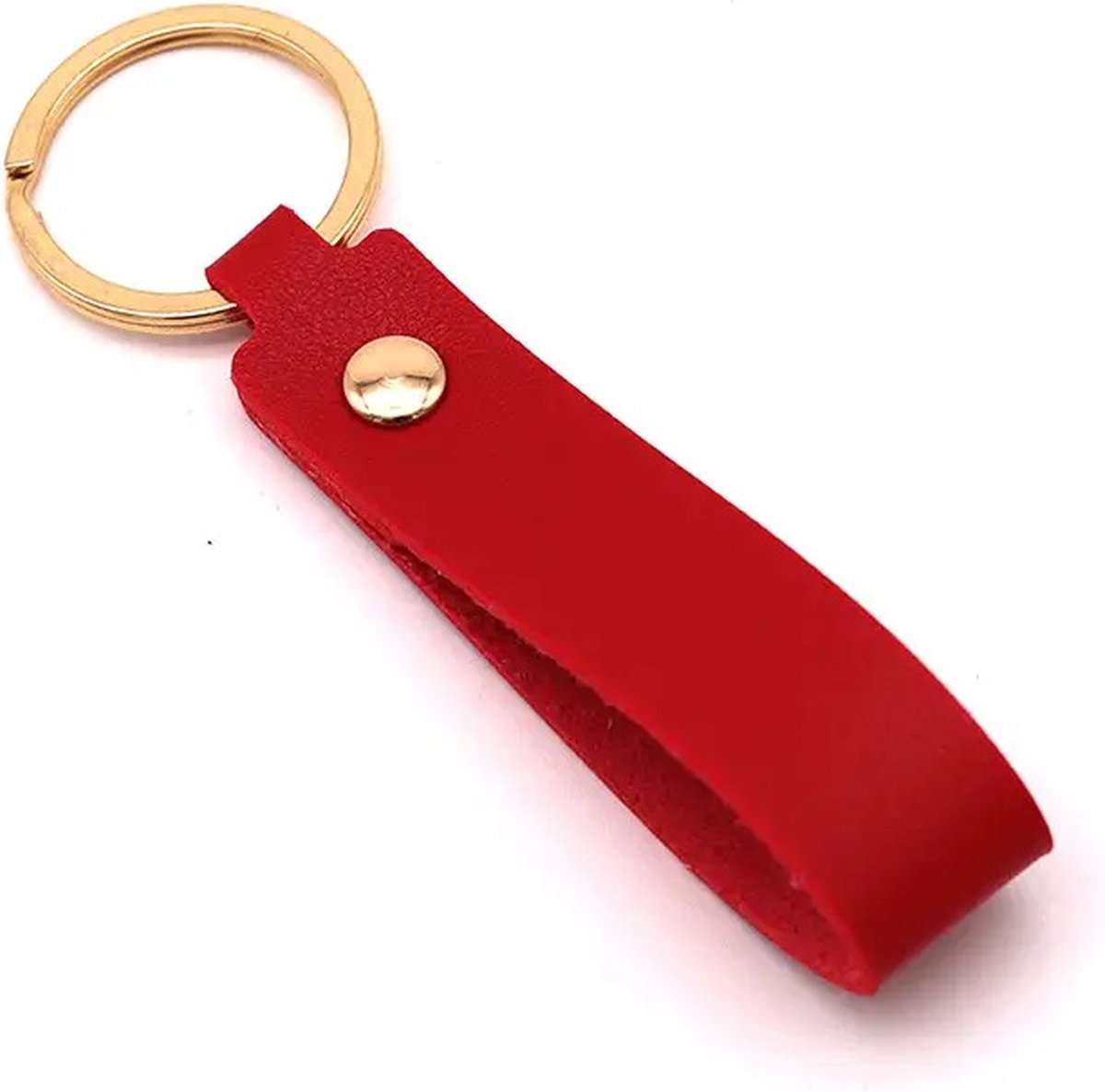 Keychain | Key Holder | PU Leather Keychain | Universal | Red - Image 4