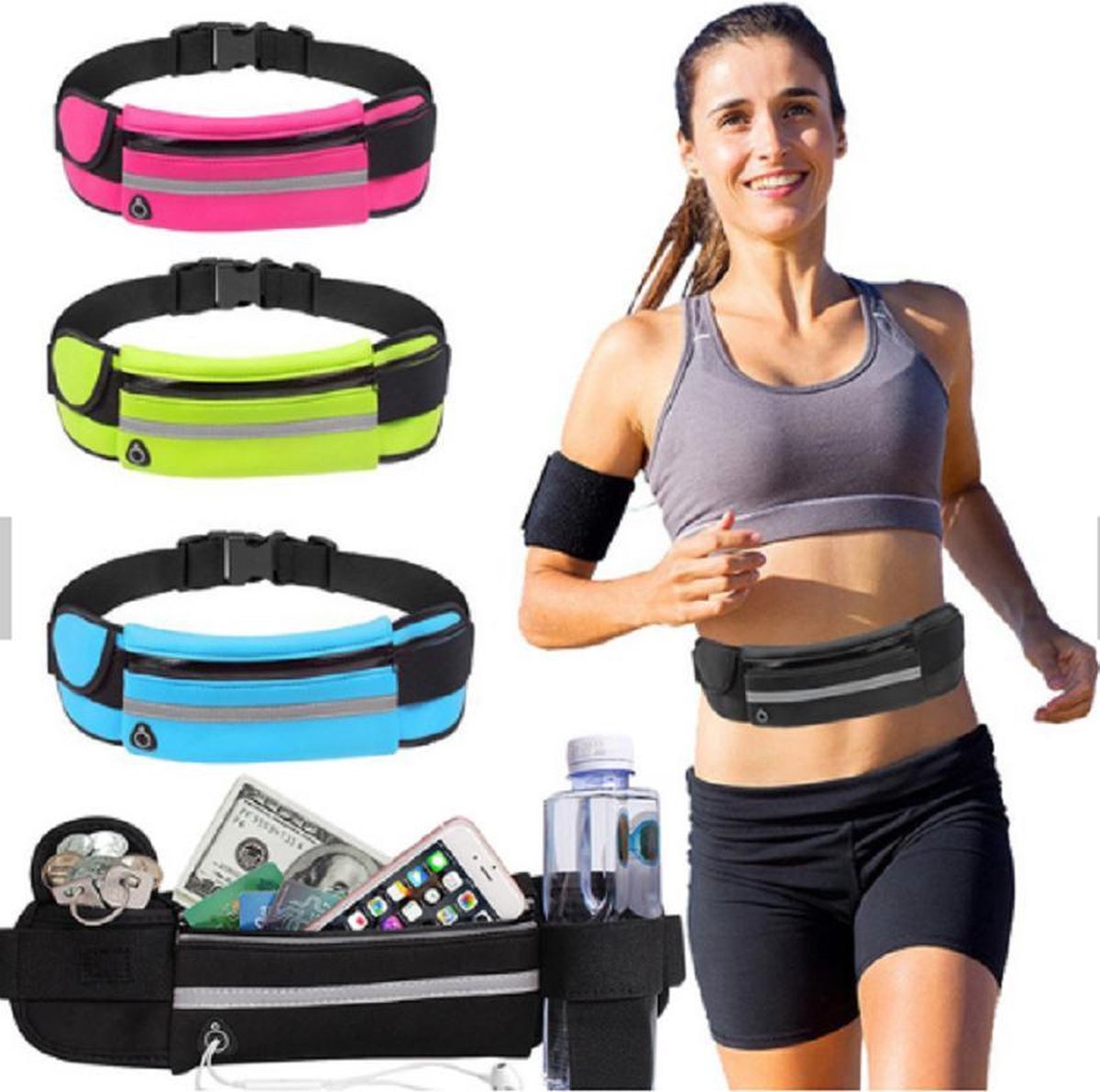 Waist Bag - Fanny Pack - Fitness - Orange - Image 3