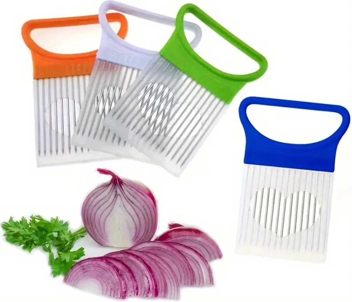 Onion Comb | Onion Slicer | Onion Slicer | Vegetable Slicer | Onion Cutting Aid | Orange - Image 4