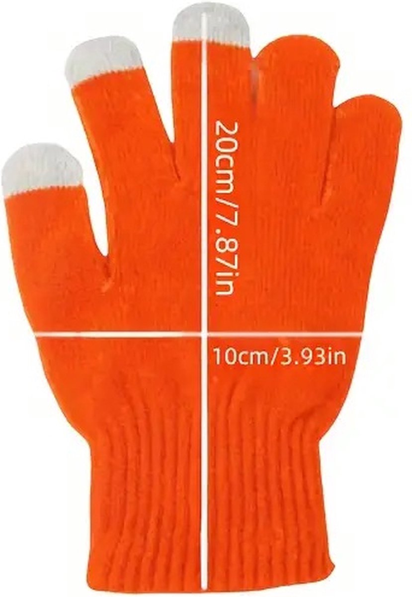 Touchscreen Gloves | Mittens | Touch Tip Gloves | Scandinavian Pattern | Unisex | For Adults | One Size | Blue - Image 3