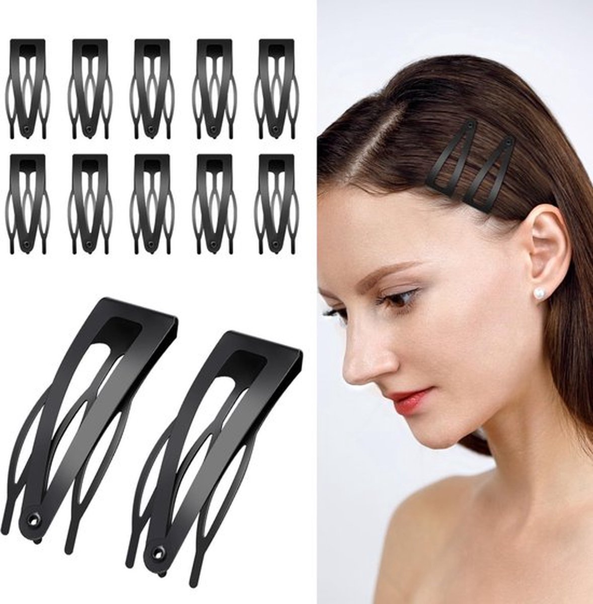 Hair Clips Set of 10 | Hairpins | Hair Clips | Hair Clips | Hairpin | Hair Clips | Multicolor | Black - Image 5