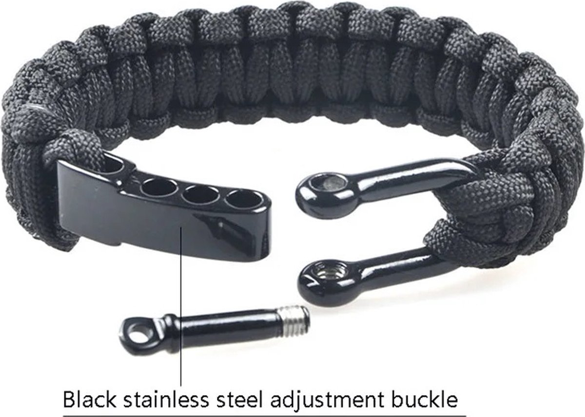 Paracord Survival Bracelet I Paracord Survival Bracelet I Extra Strong I Brown - Image 4