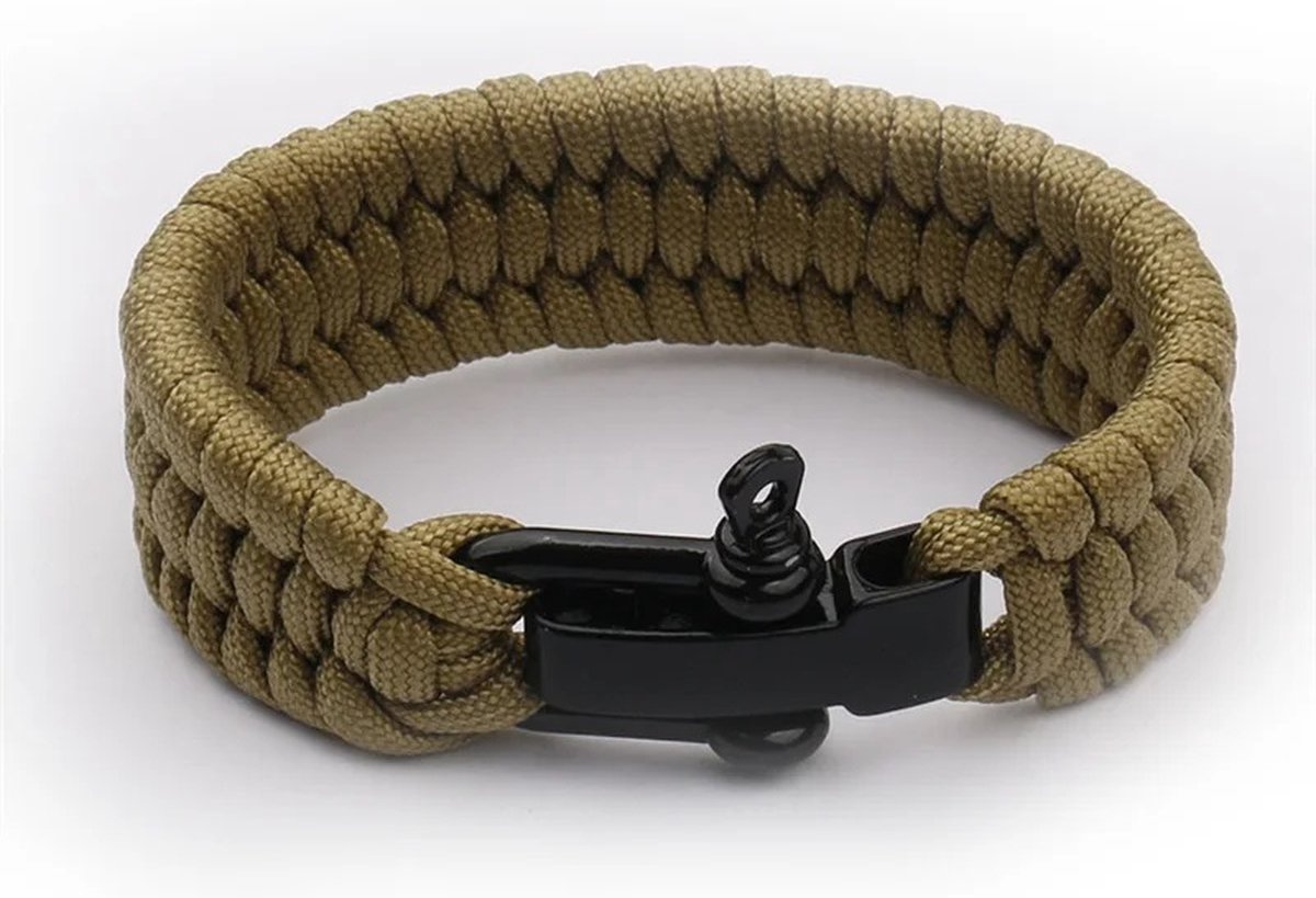 Paracord Survival Bracelet I Paracord Survival Bracelet I Extra Strong I Brown - Image 5