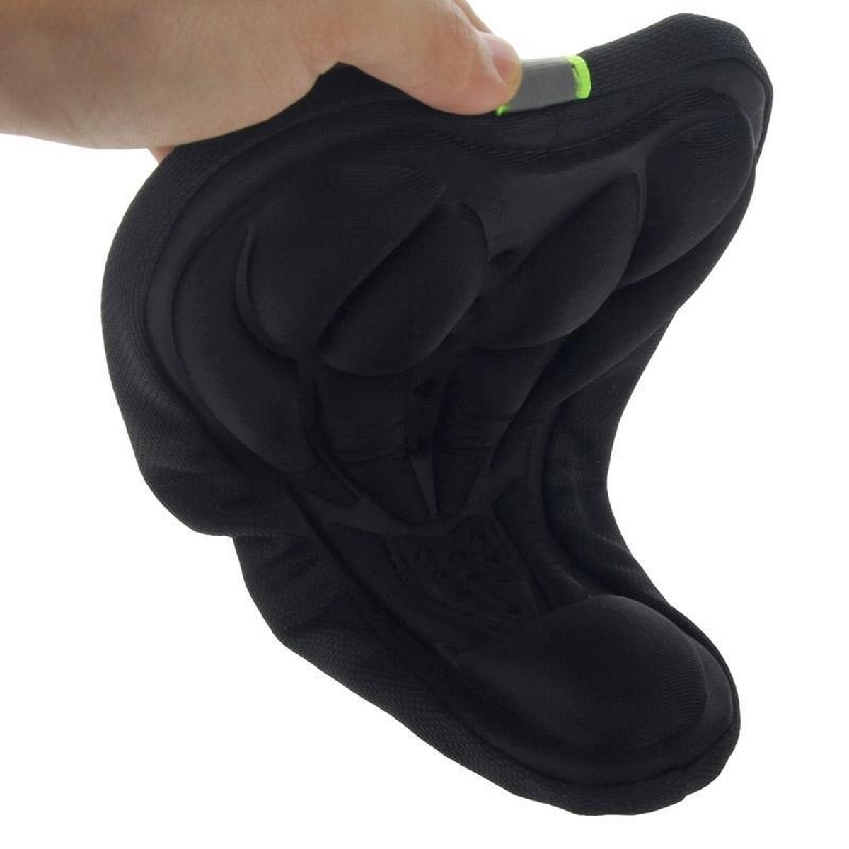 Note type!! 3D Silicone Lycra Nylon & Gel Pad Bicycle Saddle Seat Cover Soft Cushion Fits Types of Bikes (Black) - Image 4