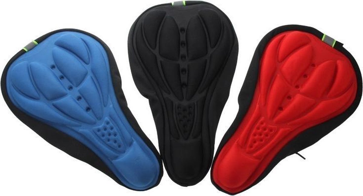 Note type!! 3D Silicone Lycra Nylon & Gel Pad Bicycle Saddle Seat Cover Soft Cushion Fits Types of Bikes (Black) - Image 5