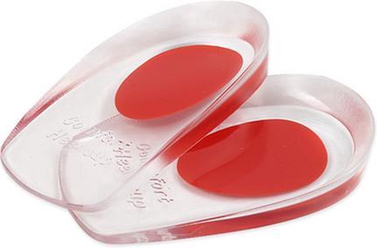 3D Sioftgel Gel Heel Insoles | Insoles | Heel Cups | Heel Spur Insoles | Heel Protectors | Size 35-41 | Red - Image 3