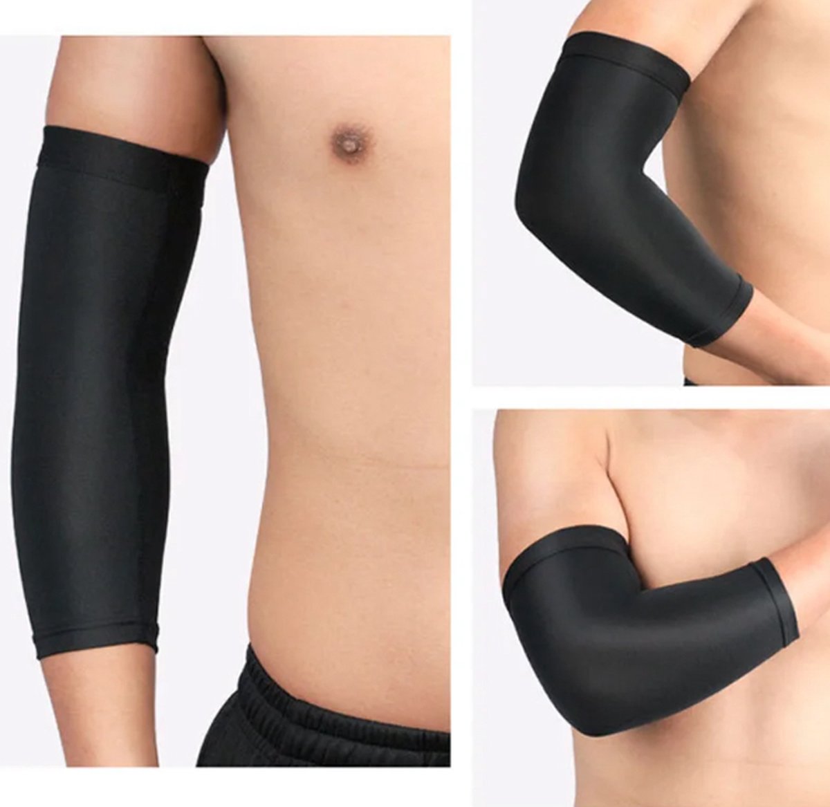 Light Compression Arm Sleeve | Arm Support | Arm Protector | Armbands | Arm Support | 1 Piece | Size LI Blue - Image 2