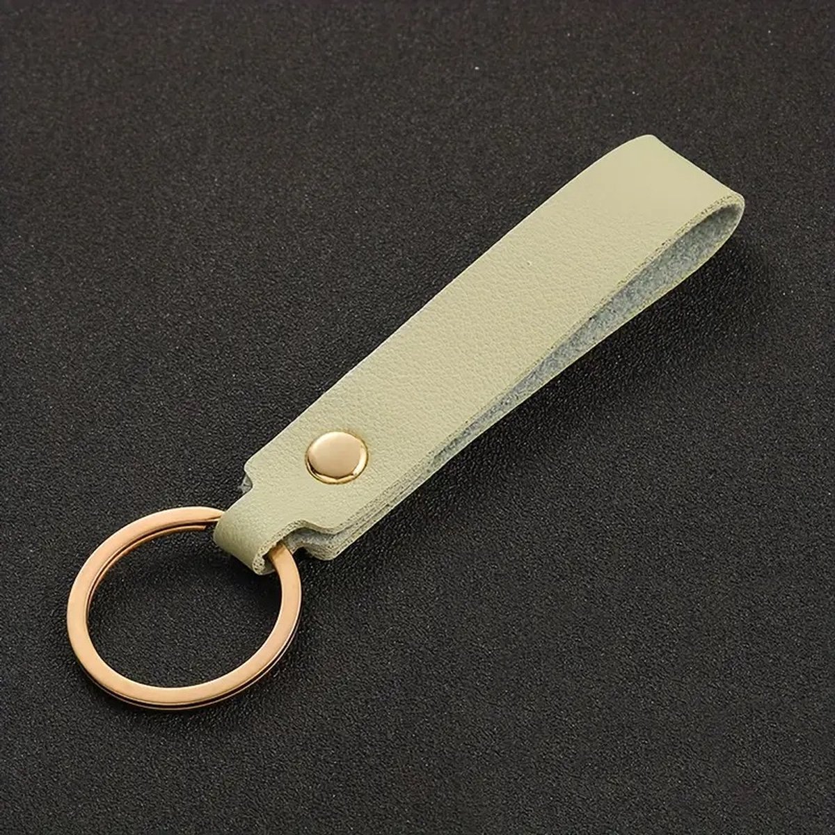 Keychain | Key Holder | PU Leather Keychain | Universal | Mint Green - Image 3