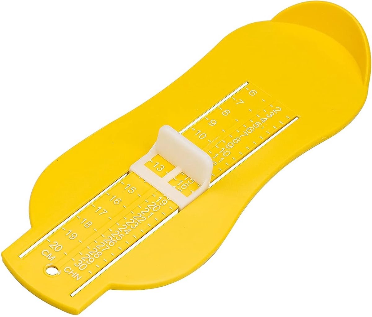 Child's Foot Measuring Tool | Child's Shoe Size Measuring Tool | Baby Shoe Measuring Tool | Baby Measurement | Yellow - Image 2