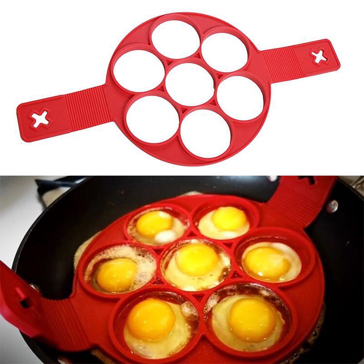 Silicone Pancake or Egg Baking Mold - Image 3
