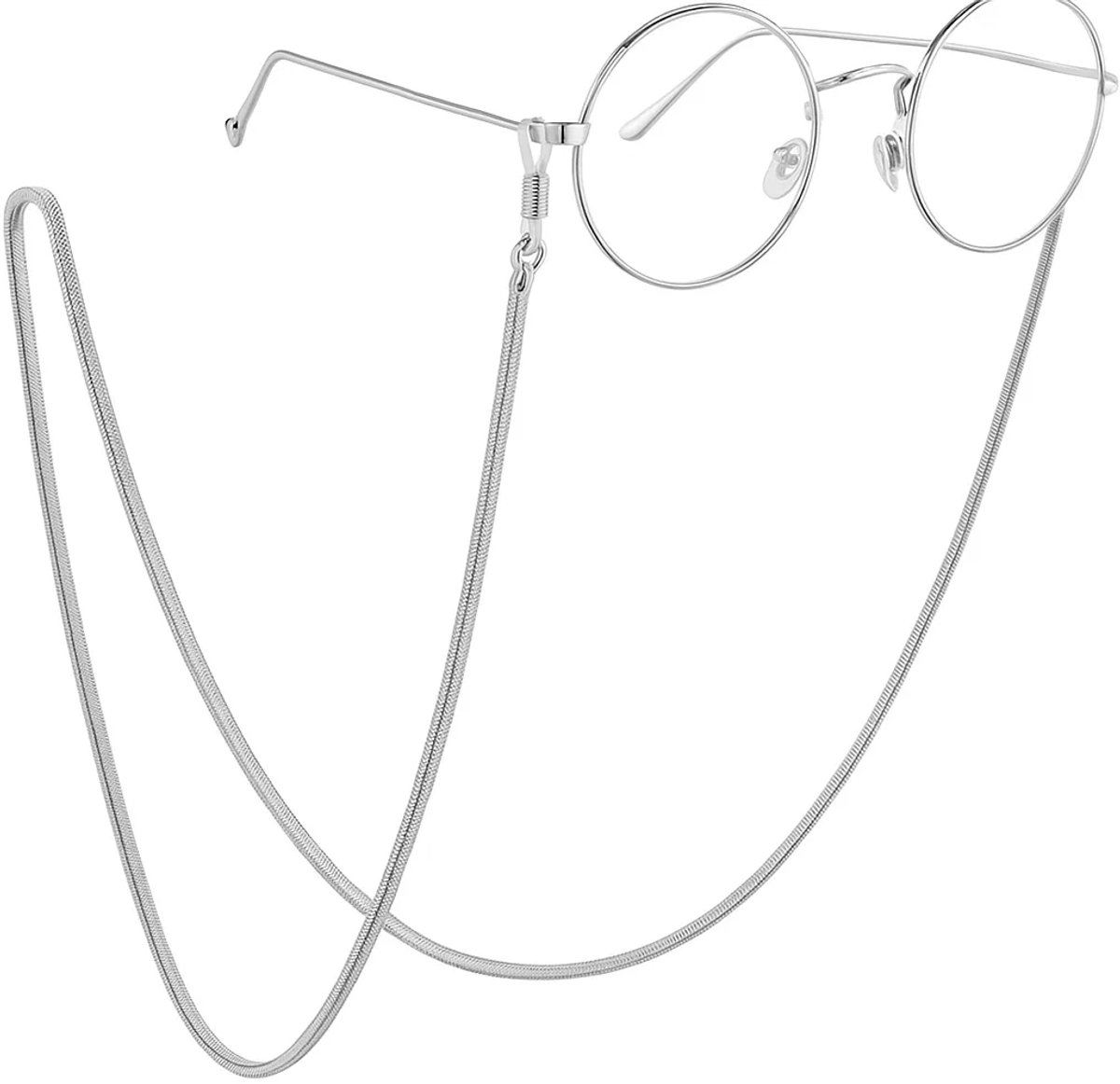 Silver Glasses Cord | Glasses Cord | Sunglasses Cord | Glasses Chain | Glasses Cord | Stainless Steel | 72 CM - Image 3