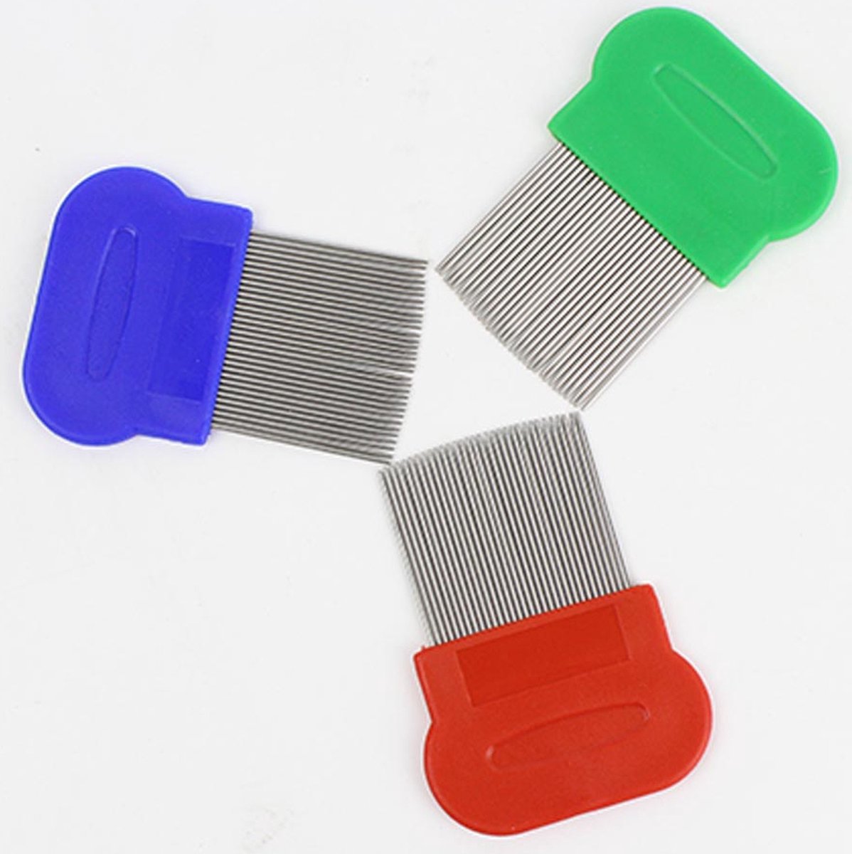 Lice Comb | Lice Brush | Flea Comb | Nits Comb | Lice Remover | Stainless Steel Brushes | Plastic Barrel | Random Color - Image 3