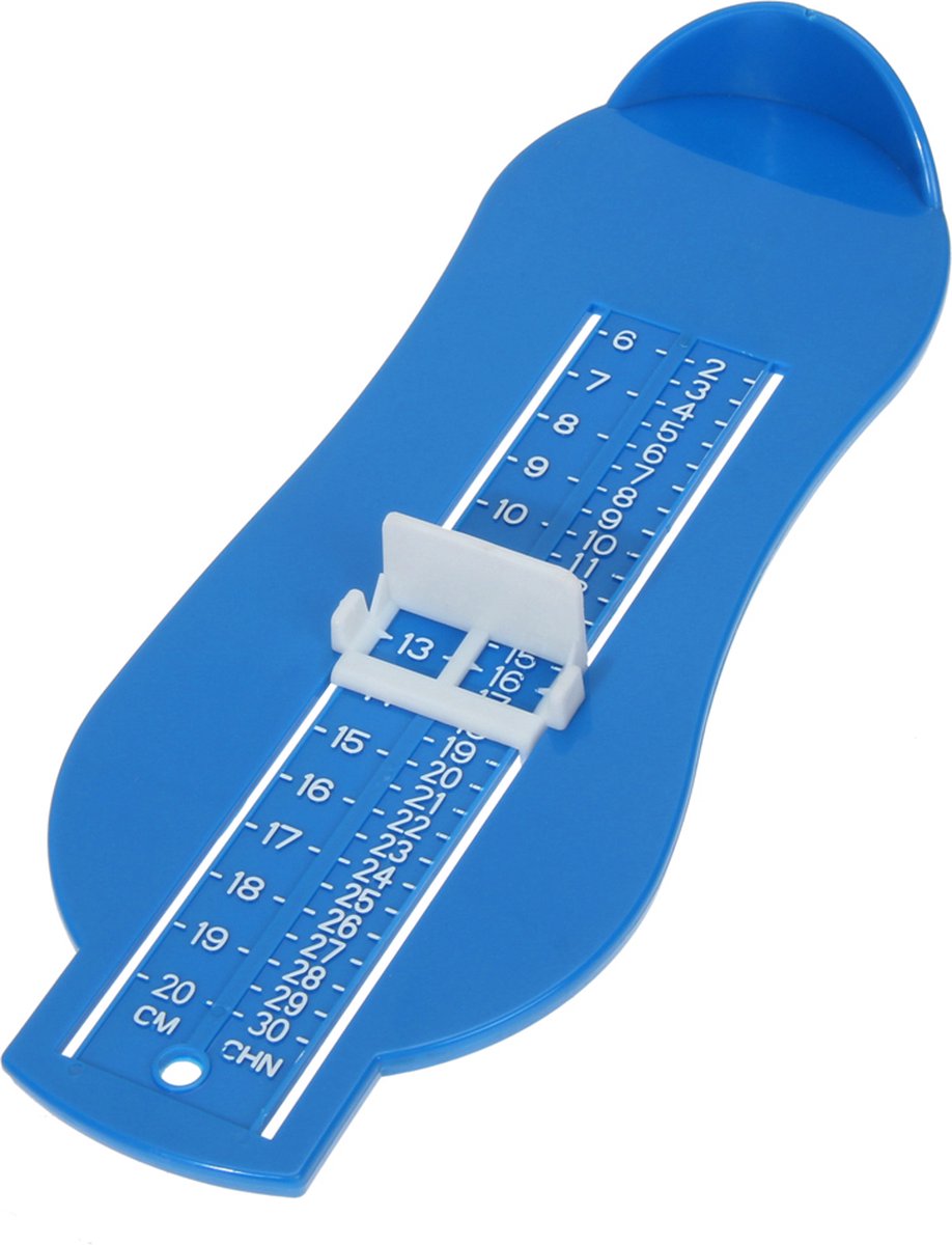 Child's Foot Measuring Tool | Child's Shoe Size Measuring Tool | Baby Shoe Measuring Tool | Baby Measurement | Blue - Image 2