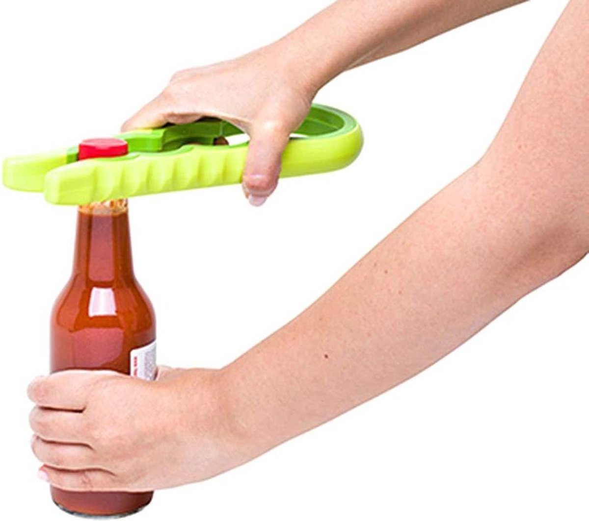 6-in-1 Opener | Multifunctional Opener | Kitchen Helper Opener | Jar | Bottle | Beer | Bag | Caps | Green - Image 3