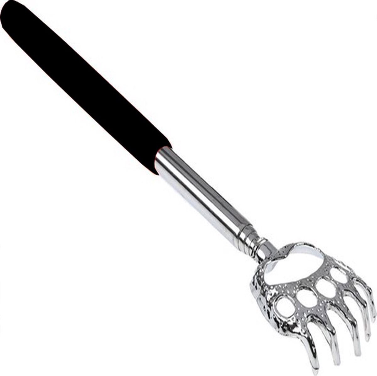 Extendable Back Scratcher Bear Claw | Adjustable Back Scratcher | Massage Scratcher | Telescopic Back Scratcher | Anti-Itch | Up to 53 CM | Stainless Steel | Black - Image 2