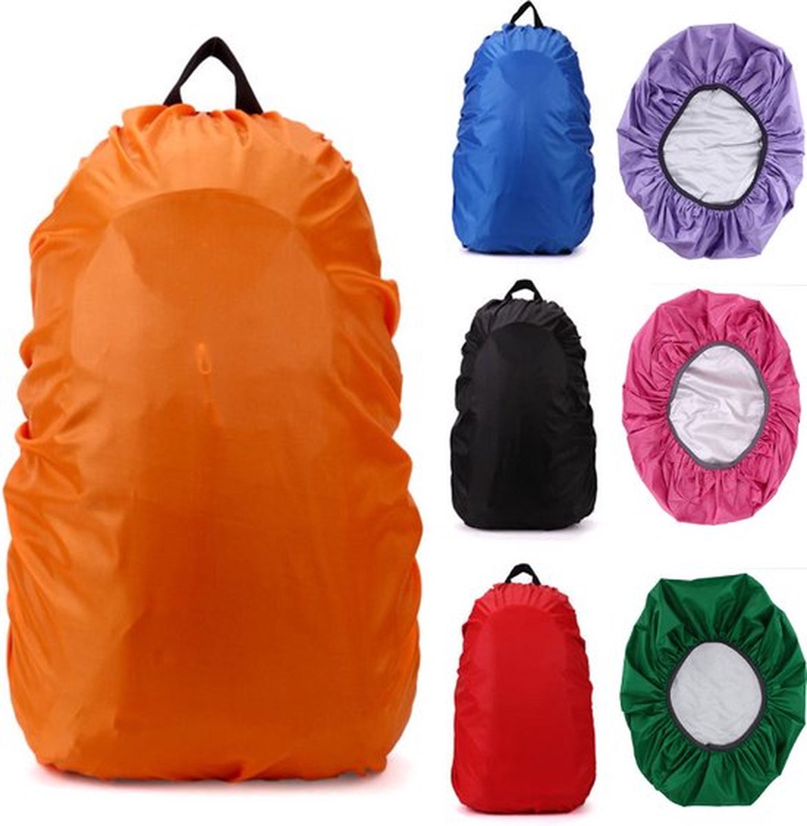 2x Rain Cover For Backpack | Backpack Rain Cover | Waterproof | Rain Cover Bag | Bag Protection Against Rain | 25-35 Liters | Red - Image 5
