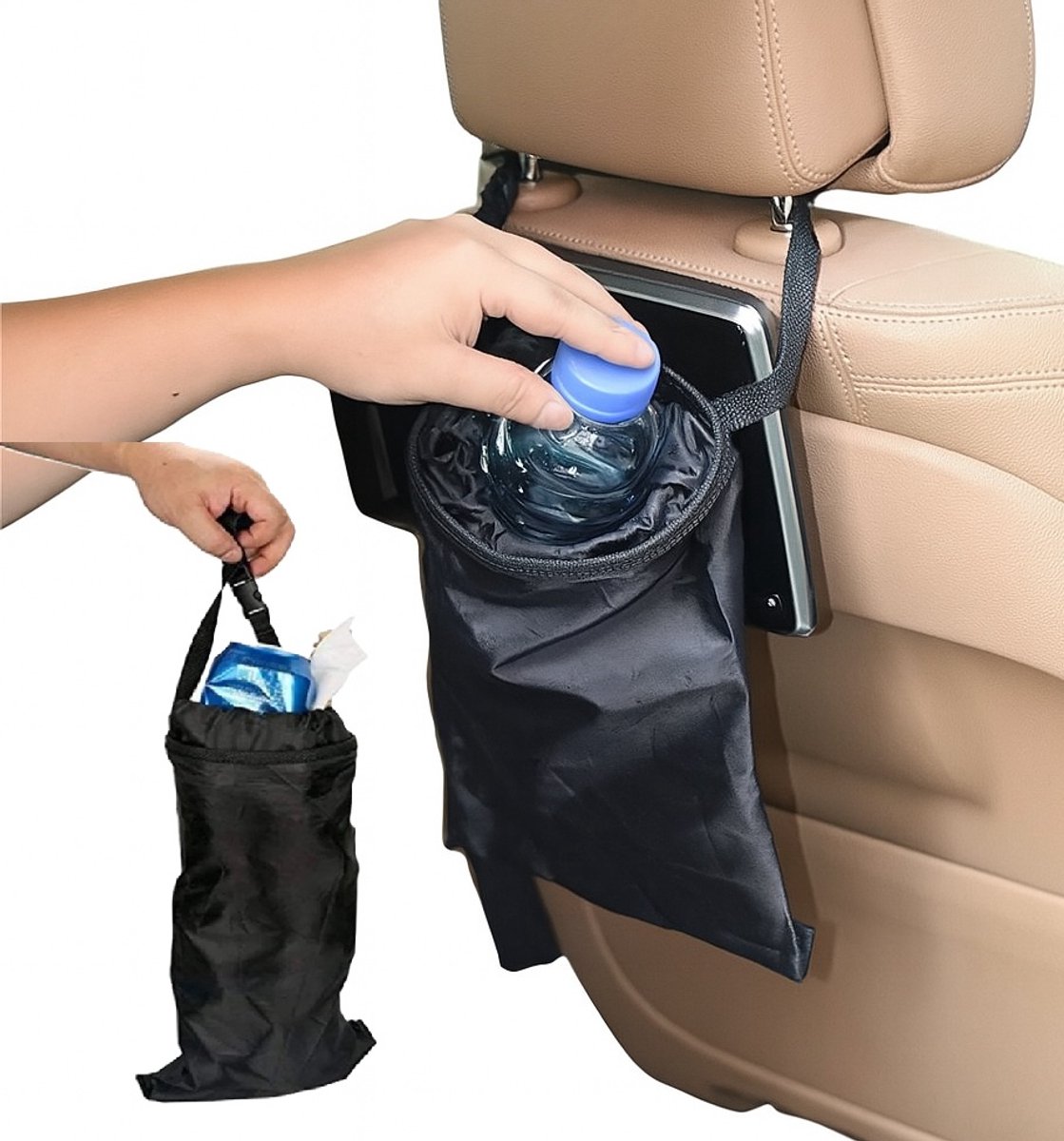 Car Waste Bag | Car Waste Bag | Car Trash Can | Car Trash Can | Mountable | Headrest Waste Bag - Image 1