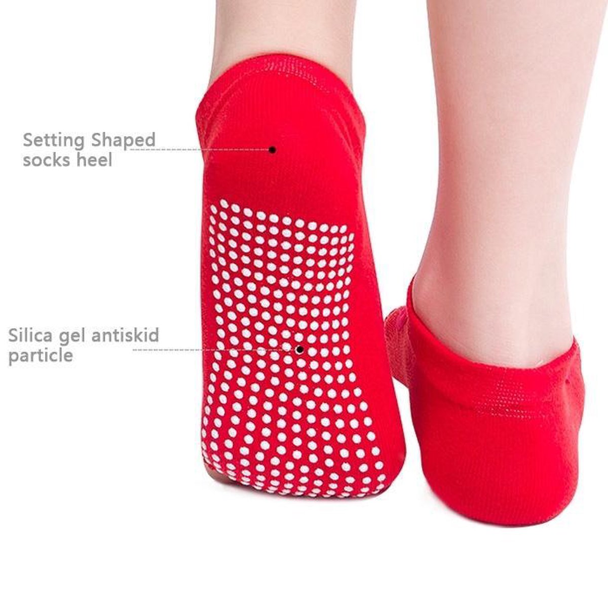 One Pair Open Toe Open Instep Anti-slip Sports Female Yoga Socks Size: 34 - 39 (EUR) (Light Blue) - Image 3
