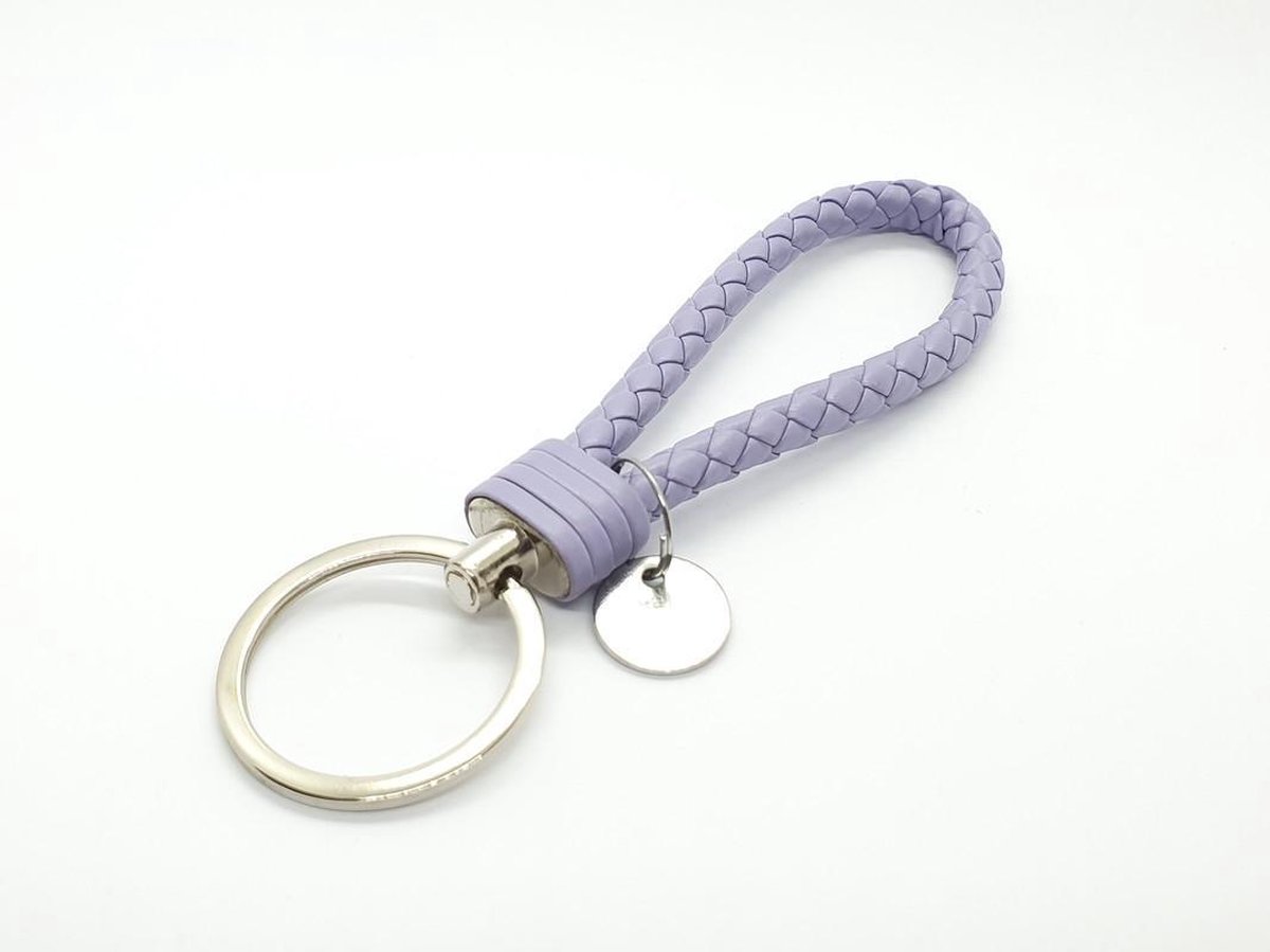 Keychain - Leather Light Purple - Image 1