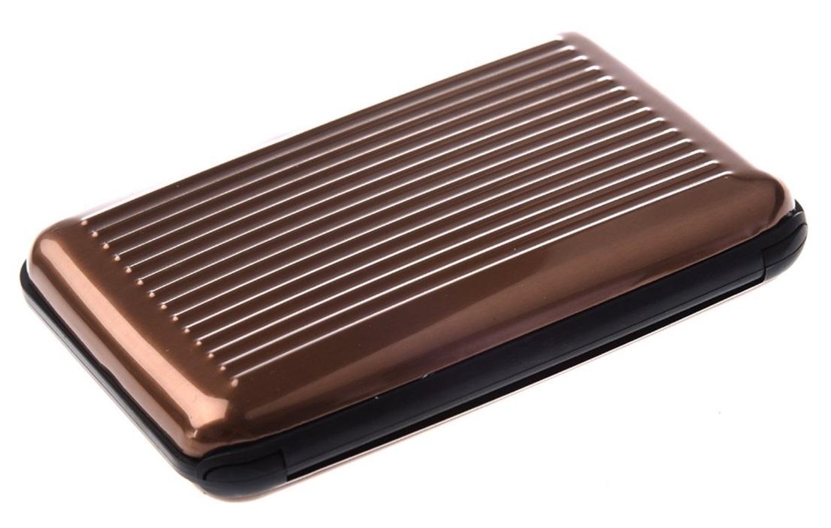 Card Holder - Card Holder – Aluminum Wallet - Brown - Image 5