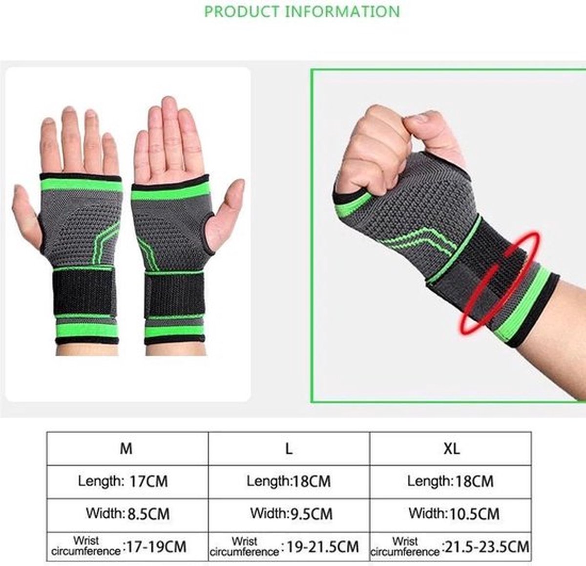 Wrist Brace With Strap | Wrist Support | Wrist Protector | Sports Brace Wrist | Professional Wrist Bandage | Neoprene | 1 Piece | Size XL - Image 5